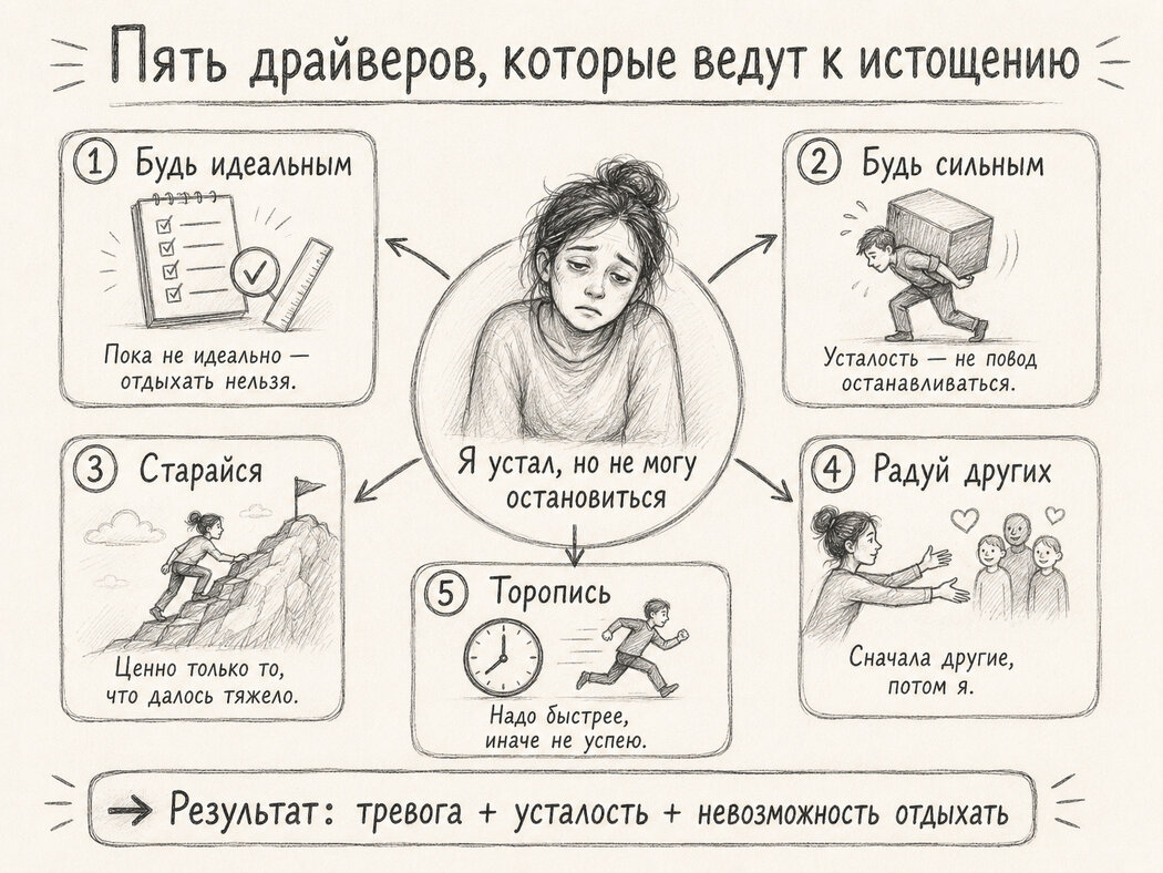 Схема драйверов в транзактном анализе